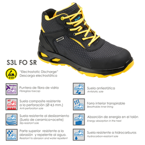 Stivali di Sicurezza Maurer S3 Amerina, Antiscivolo con Suola Resistente agli Idrocarburi Taglia 42. - Product Image 2