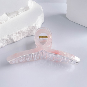 กิ๊บติดผมอะคริลิคขนาดใหญ่ลายหินอ่อนไล่เฉดสีแบบไม่สม่ำเสมอสไตล์ฝรั่งเศส - Product Image 5