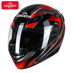 BSDDP A0334 Racing Xe Máy Đội Mũ Bảo Hiểm Người Đàn Ông Đầy Đủ Mặt Mũ Bảo Hiểm Cưỡi Moto ABS Chất Liệu Motocross Đội Mũ Bảo Hiểm Xe Máy Casco Moto