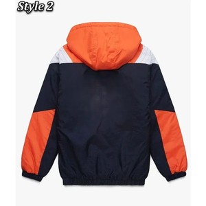 Mens Color Hooded <b>Racer</b> <b>Jacket</b> Quarter Zip Sporty Windproof Autumn Wear - Product Image 6