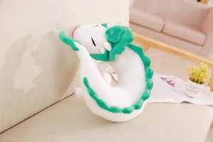 Cuscino Peluche Drago Bianco <span class=keywords><strong>del</strong></span> Film Giapponese, Simpatico Cuscino Morbido per il Collo Haku - Product Image 5