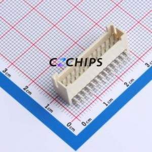 W200120K-26PY2423 Wire-to-Board Pin Header Bent Lead Through Hole,P=2mm Connector 2x13P 2mm Right Angle Insert PHB - Product Image 1