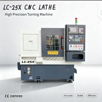 Torno CNC LICHI de un solo husillo horizontal de servicio medio y larga vida útil, modelo LC-25X/36XZ, motor de 220V, precio competitivo.