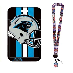 32 Teams Carolina Panthers Wholesale Lanyard ID Card Case Holder America USA Teams Phone Football Keychain