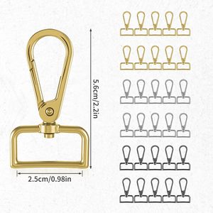 Anillas en D metálicas giratorias, cierres de mosquetón, ganchos para bolsos, herrajes para fabricación de bolsos, ganchos giratorios de cierre rápido, herrajes para correas, clips de cierre a presión - Product Image 2