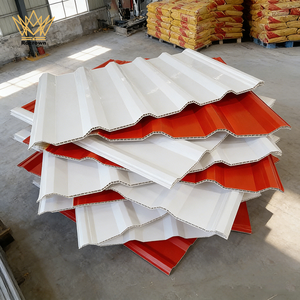 Tôle de toiture en <span class=keywords><strong>PVC</strong></span> alvéolaire moderne et économique avec revêtement ASA, insonorisante et ignifuge, pour atelier/entrepôt/toit - Product Image 1