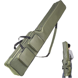Fishing Pole Gear Tool Cases Portable Fishing Rod Reel Organizer Fishing Tackle Storage Bag