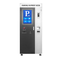 Lecteur de code QR paiement de changement de pièces Kiosque machine paiement en espèces à monnayeur kiosque de paiement de stationnement de voiture avec changement de trémie de pièces