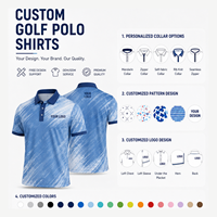 Chemises Polo de Golf pour Hommes, Uniformes de Travail, Sport, Luxe, Polo Uni, Impression par Sublimation Totale, Chemises Polo de Golf pour Hommes
