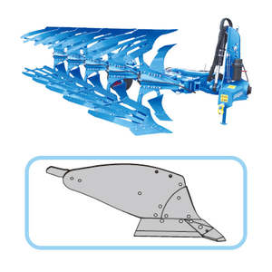 Pleine charrue réversible hydraulique à 4 sillons labourant profondément directement - Product Image 6