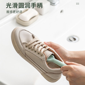 Shoe <b>Brush</b> Long Handle Soft Nylon Bristles Hangable Cleaning Tool For Shoes - Product Image 3