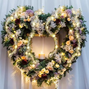 Guirlande de décoration de fête HLC LED - Guirlande irisée brillante, guirlande de serpentins holographiques |   Mariage et Fêtes de Noël - Product Image 6