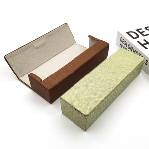 Vente directe usine Chine : Étui à lunettes rectangulaire pliable, étui à lunettes de soleil, boîte à lunettes personnalisable avec logo, accessoires pour lunettes personnalisables - Product Image 2