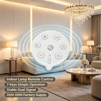 Control Remoto IR RF de 7 Teclas con Velocidad Ajustable para Lámparas Decorativas LED, Controlador de Repuesto ABS, OEM ODM Personalizado JCXK