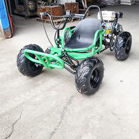 Go-Kart a Pedales con Motor de Gasolina de 212cc y 4 Tiempos, Velocidad Máxima de 70km/H, Todoterreno, para Niños y Adultos, Capacidad de Carga de 200kg