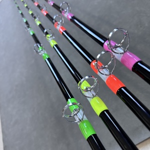 7'6 "nouveau <span class=keywords><strong>pas</strong></span> <span class=keywords><strong>cher</strong></span> filature bateau leurre tige personnalisée en Fiber de verre résine époxy fibre de verre pêche poisson-chat lueur tige - Product Image 1