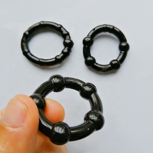 Großhandel Herren Weicher TPE Penisring Vibrierendes Sexspielzeug für Erwachsene zur Verzögerung der Ejakulation - Product Image 4
