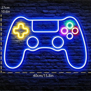 Enseigne LED néon acrylique personnalisée, multicolore, pour la décoration gaming <span class=keywords><strong>des</strong></span> chambres de garçons, adolescents, écoles, magasins, et pour les mariages (directionnelle) - Product Image 4