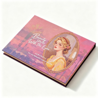 Palette d'ombres à paupières personnalisée, boîte en papier magnétique rigide, emballage cosmétique avec miroir pour marque de beauté