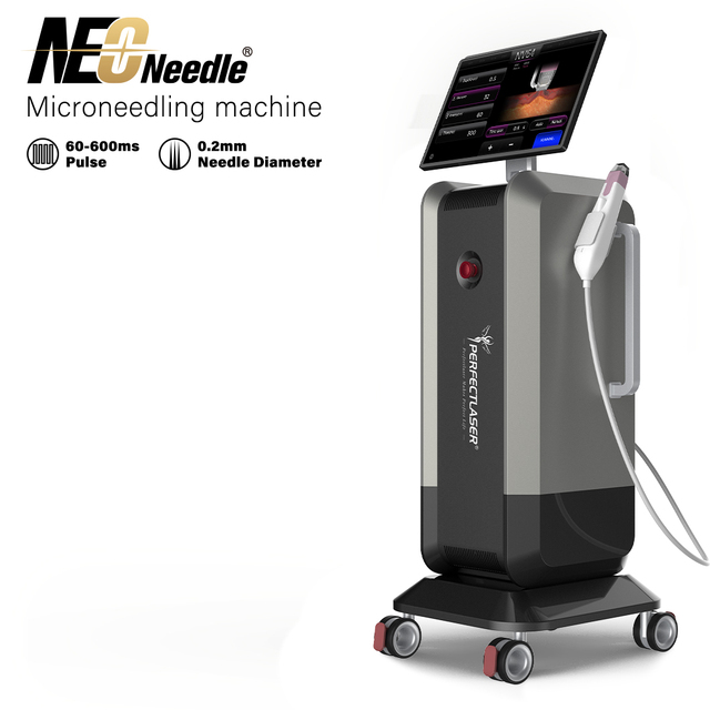 Perfectlaser RF Microneedling Machine Vacuum Assisted Radio Frequency Microneedle Skin Rejuvenation Wrinkle Removal Machine