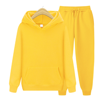 Ensemble homme personnalisé avec logo : Sweat à capuche et pantalon de survêtement tendance Hip Hop coupe ajustée pour l'automne et l'hiver