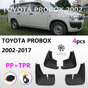 บังโคลนรถยนต์โตโยต้า โปรบ็อกซ์ สีดำ พลาสติก ปี 2002-2017  แผ่นกันกระเด็นยางล้อ ติดตั้งด้วยเทป 3M - Product Image 4