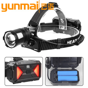 Linterna Frontal LED de 30W Recargable con Batería, Zoom Ajustable, Luz Blanca, Carga Tipo C - Product Image 5