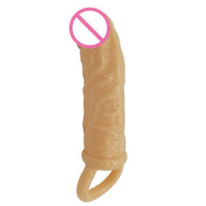 Productos sexuales masculinos con extensor reutilizable <span class=keywords><strong>de</strong></span> cristal, funda <span class=keywords><strong>de</strong></span> silicona para pene, condón - Product Image 1