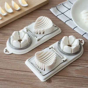 Accessoires de cuisine, coupe-œufs, hachoir en acier inoxydable, coupe-fruits pour salade, outils pour œufs, robots culinaires manuels, gadgets de cuisine - Product Image 3