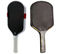 Pala de Pickleball Termoformada Unibody T700 de Fibra de Carbono Cruda de 16 mm sin Bordes, Logotipo Personalizado OEM