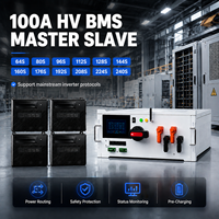 JKESS 100A HV BMS Maître-Esclave 128S Modulaire avec Équilibrage Actif au Niveau Cellulaire et Chaîne en Série CAN pour Stockage Micro-Réseaux