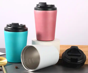 Taza aislada al vacío de doble pared 380Ml de acero inoxidable 304 personalizada, taza de café, té, <span class=keywords><strong>termo</strong></span> clásico, tazas de café - Product Image 2