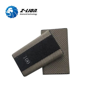 Bloc de ponçage en mousse à main avec rainures et boucles électro-plaquées diamant - Product Image 4