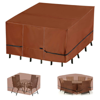 Housses de table à manger d'extérieur durables avec logo de taille personnalisée en gros Housses de table et de chaises étanches aux rayons UV