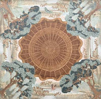 Tapis de Mahjong Antidérapant en Caoutchouc à Marque Privée, Motif Compas Nautique et Ancre, Inodore, Roulé sans Plis pour Jeux de Cartes et Décoration