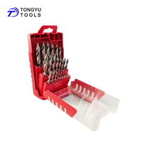 Jeu de 25 forets M2 HSS 1-13 mm à pointe étagée en acier rapide pour acier inoxydable, métaux durs et aluminium, longue durée de vie