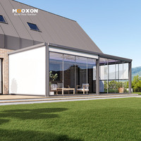 Pergolas motorisées en aluminium Mooxon pour l'extérieur, toit commutable, pergola bioclimatique pour patio, gazebo en aluminium facile à assembler, abris pour voitures