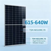 Panneau solaire bifacial haute puissance à prix d'usine, module photovoltaïque pour centrale solaire au sol à grande échelle