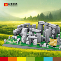 Jeu de construction éducatif Stonehenge DIY, blocs de construction en plastique ABS avec 753 pièces pour enfants