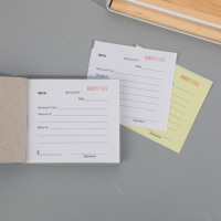Logo personnalisé, carnet de commandes, tickets de réception, livraison, livres de factures, duplicata de papier à copier autocopiant, 30/50/100 ensembles de carnet de notes