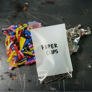Durable Clear LDPE Reusable Zipper Poly <b>Bags</b> with Press-to-<b>Seal</b> for Sorting Protecting Accessories - Product Image 1