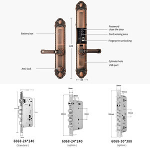 Cerradura de Lujo con Clasificación IP65, Aplicación Tuya Wi-Fi y Reconocimiento de Huella Dactilar, Tarjeta de Código para Cerradura Inteligente K666 - Product Image 5
