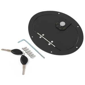 Sportello Carburante con Chiusura a Chiave Verniciato a Polvere Nera Compatibile con HMMWV Qualsiasi Modello e Hummer H1 - Product Image 3