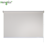 Henglics personnalisé filaire 1% ouverture intérieur solaire tissu rouleau nuances Installation intégrée pour le filtrage de la lumière pour Windows