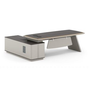 <span class=keywords><strong>Escritorio</strong></span> Ejecutivo de Lujo con Gabinete <span class=keywords><strong>Integrado</strong></span>, Sistema de Almacenamiento Modular, Estantes Abiertos, <span class=keywords><strong>Escritorio</strong></span> de Trabajo Premium para Administración Gubernamental - Product Image 6