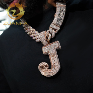 <span class=keywords><strong>Pendentif</strong></span> en <span class=keywords><strong>argent</strong></span> 925 avec moissanite pour <span class=keywords><strong>homme</strong></span>, motif grappe, diamant taillé fantaisie, <span class=keywords><strong>pendentif</strong></span> hip-hop <span class=keywords><strong>personnalisé</strong></span>, <span class=keywords><strong>pendentif</strong></span> lettre initiale - Product Image 2