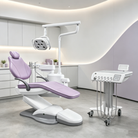 Fauteuil de chirurgie dentaire multifonctionnel à prix d'usine avec pièces de rechange et électrovanne importée pour clinique dentaire haut de gamme