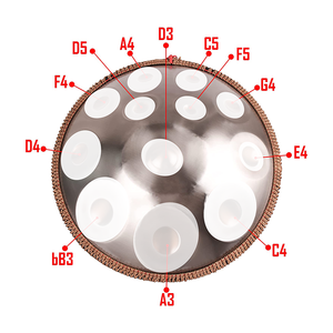 Tambour à main en acier <span class=keywords><strong>d</strong></span>'usine 22 pouces <span class=keywords><strong>9</strong></span> 10 12 14 notes en kurde <span class=keywords><strong>D</strong></span> mineur Logo personnalisé gratuit avec accessoires - Product Image 1