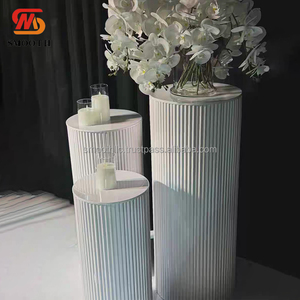 Mesa para Pastel de Acero Inoxidable Dorado de Alta Calidad con Superficie Blanca, Ideal para Decoración de Fiestas de Cumpleaños, Venta Directa de Fábrica - Product Image 6