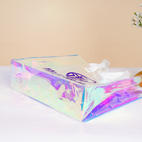 Sacs fourre-tout personnalisés en PVC imprimés au laser pour accessoires vestimentaires - Sacs cadeaux élégants avec impression de logo et pochettes de style gelée Modèle LJ-011 Wenzhou